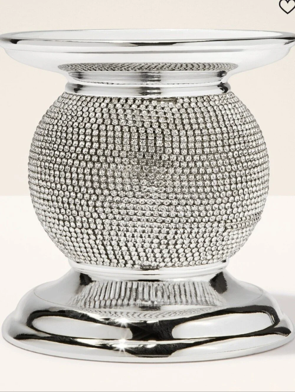 Bath & Body Works Bling Applique Pedestal 3-Wick Candle Holder - Picture 5 of 5